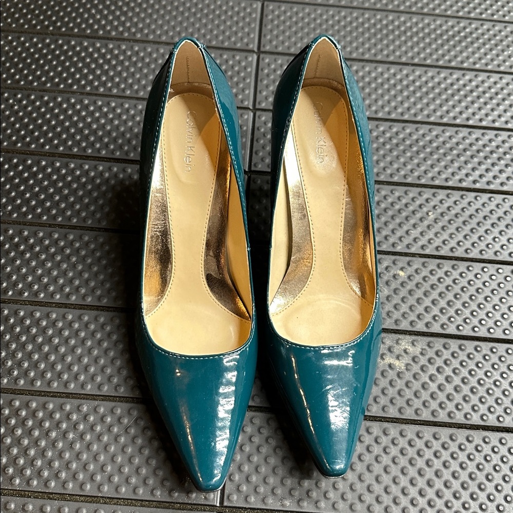 Calvin Klein Teal Women's Pumps - Picture 4 of 4